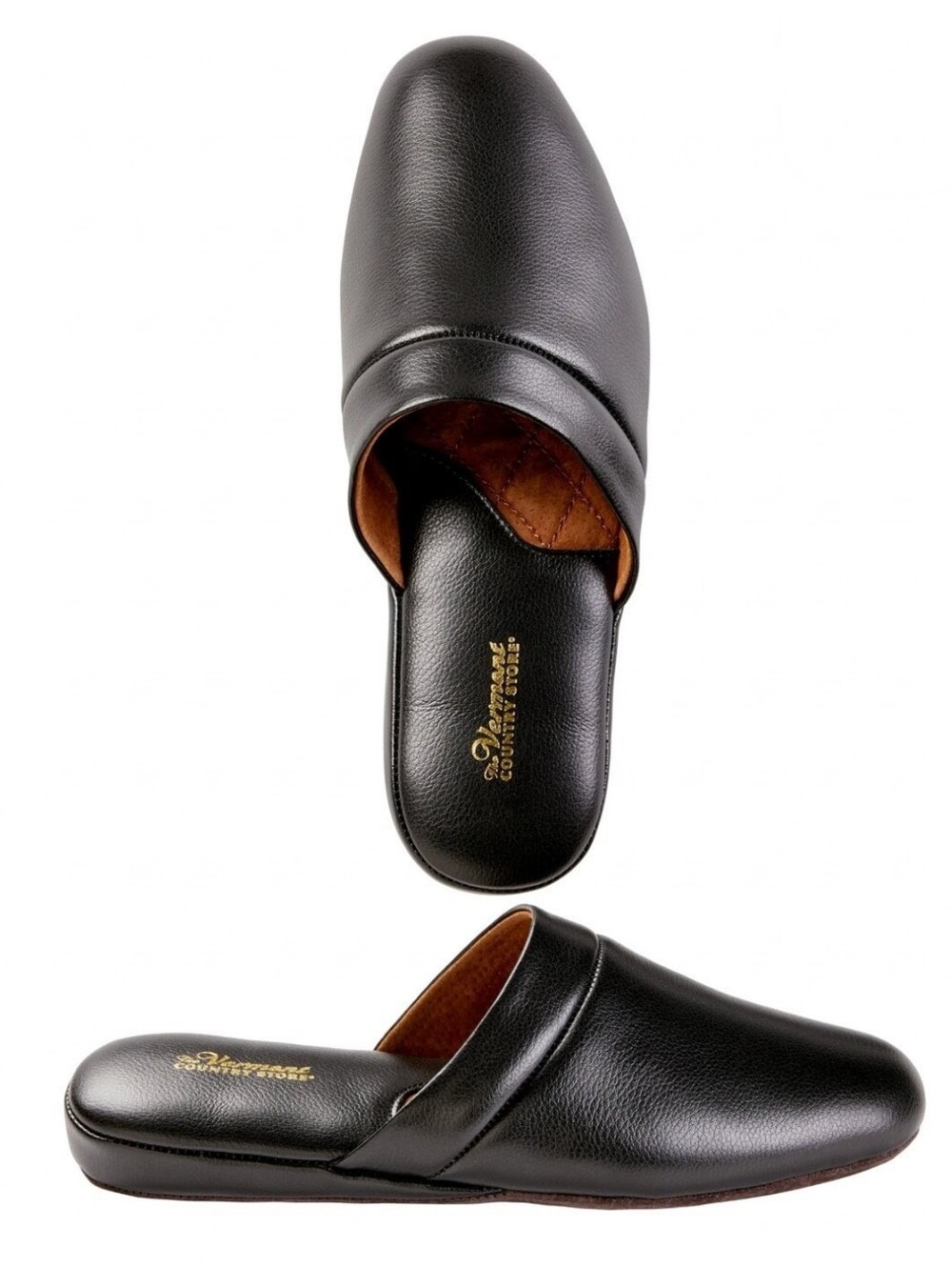 Vermont Country Store Genuine Leather Brown Scuffs - Slip-Ons - Clogs - Size 11